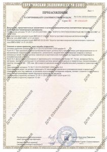 Сертификат на противопожарные ворота